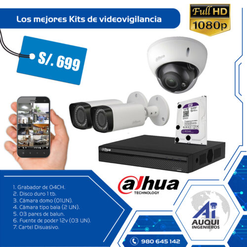Kit de 3 Cámaras